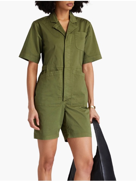 Alex Mill Army Green Utility Romper Playsuit Women’s Xl Cargo Gorpcore Cabincore — image 2 of 8